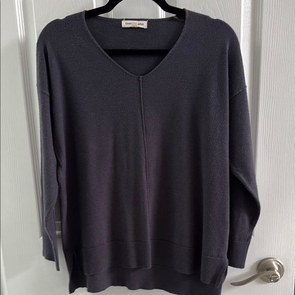 Newbury Kustom Blue V-Neck Sweater Relaxed Fit - Picture 1 of 3
